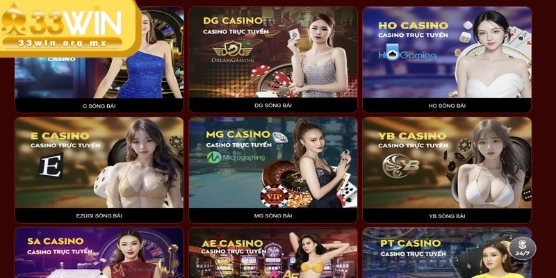Casino 33WIN - Thiên đường cá cược trực tuyến đẳng cấp 1 Casino 33WIN là chuyên mục giải trí trực tuyến hàng đầu hiện nay